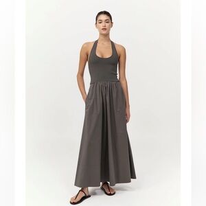 St. Agni Gray Maxi Dress